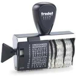 Trodat Wortbanddrehstempel Trodat 1117 mit Datum 0900805654340 Trodat