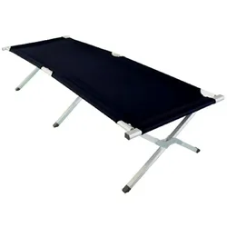 Grafner® Feldbett klappbar Campingbett inkl. Tragetasche in schwarz 190cm