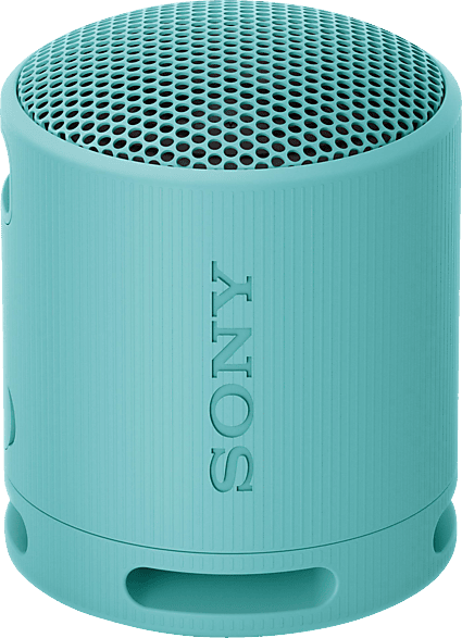 Sony SRS-XB100 — Kabelloser Bluetooth-Lautsprecher, tragbar, leicht, kompakt, Outdoor, Reise-Lautsprecher, langlebig, IP67 Wasser- und staubdicht, 16 Std Akku, Trageriemen, Freisprechfunktion, blau