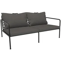 Outdoor 2-Sitzer Sofa AVON schwarz Dunkelgrau
