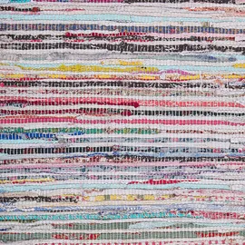 Beliani Mersin Kurzflorteppich 140 x 200 cm Mehrfarbig