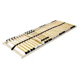 Brauner Lattenrost, 90 x 190 cm, verstellbares Bettgestell aus Holz, tragbar