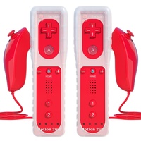 TechKen Controller für Wii mit Motion Plus und Wii Nunchuck Controller Wii Fernbedienung Nunchuk Kontroller Wii Vernbedinung Remote Plus Controller Ersatz für Wii/WiiU Konsole