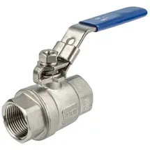 tecuro - Edelstahl V4a Kugelhahn, Beidseitig Ig 3/4 Zoll (dn 20) Pn 63, Absperrbar