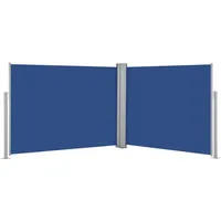vidaXL Ausziehbare Seitenmarkise 1,4 x 10 m blau
