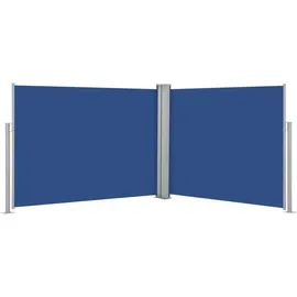vidaXL Ausziehbare Seitenmarkise 1,4 x 10 m blau