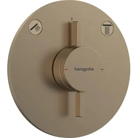 Hansgrohe DuoTurn S Mischer Unterputz, 2 Verbraucher, brushed bronze