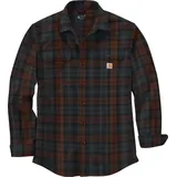 CARHARTT Flannel Plaid, Hemd - Braun/Grau - XL