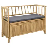 vidaXL Garten-Aufbewahrungsbank 110 x 47 x 80 cm Natur