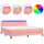 vidaXL Boxspringbett 200 x 200 cm Rosa