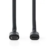 Nedis CCGL64010BK10 - USB 5 Gb/s Kabel, C-Stecker > C-Buchse, 2m, Schwarz