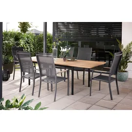 Primaster Garten-Essgruppe Vasto + Rimini 6 Personen mit ausziehbarem Tisch