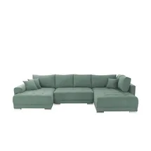 Sofa.de Wohnlandschaft Mikrofaser 3-Sitzer Grau