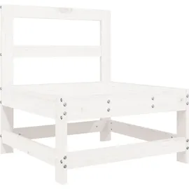 vidaXL Garten-Sofagarnitur 8-tlg. Loungeset weiß