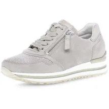 Gabor Damen, Low-Top Sneaker, Schuhe grau puder H-Weite 66.528.12 für beige, Gr. 39 EU / 6 UK - EU Weit