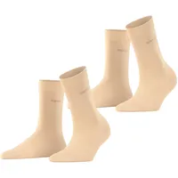 Esprit Damen Socken Basic Easy 2er Pack - cream