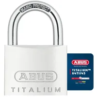 ABUS Titalium 64TI/45 gleichschließend - Kellerschloss mit Schlosskörper aus Spezial-Aluminium - gehärteter Stahlbügel - ABUS-Sicherheitslevel 5