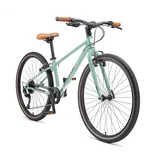 BIKESTAR Leichtgewicht 10 kg City Bike Stadt Fahrrad Aluminium | 26 Zoll 9 Gang Shimano Schaltung Ultra Leicht | Grün