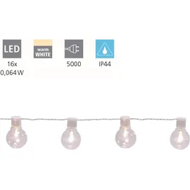 EGLO LED Außen-Leuchtband/-stab 16x0,064W 4500x60mm Weiss IP44