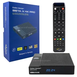 Golden Interstar Beta X 4K Pro UHD Linux Digital Receiver Set Top Box Ultra HD 4K OTT Mediaplayer
