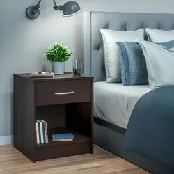 CASARIA® Nachttisch mit Schublade 50cm Wenge