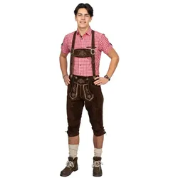 Lederhose: Kniebund, hellbraun, Gr. 64  echtes Leder