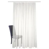 HOME WOHNIDEEN Fertigstore SABLIO Uni, Faltenband, weiß oder wollweiß, versch. Größen, Farbe:wollweiß, Größe:265 x 300 cm