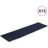 vidaXL Selbstklebende Treppenmatten 15 Stk. 76x20 cm Graublau