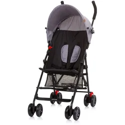 Chipolino Kinderwagen Amaya Buggy Sonnendach verstellbar, zusammenklappbar, Korb grau schwarz