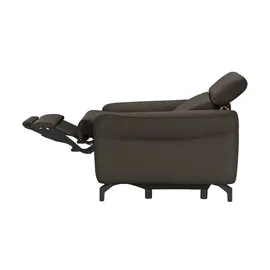 Uno Relaxsessel Basel Leder 99 x 87 x 96 cm Braun elektrisch