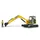 Bruder 02466 - Cat Minibagger mit Bauarbeiter 1:16