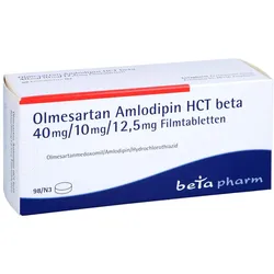 OLMESARTAN Amlodipin HCT beta 40mg/10mg/12,5mg FTA 98 St
