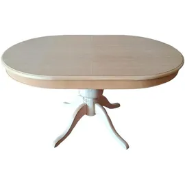stile elisa Runder Esstisch 135 x 91 cm beige/braun