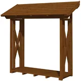 SKANHOLZ Holzunterstand Paul 1 Holz 240 x 88 x 229 cm Nussbaum