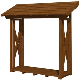 SKANHOLZ Holzunterstand Paul 1 Holz 240 x 88 x 229 cm Nussbaum