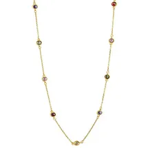 Celesta Kette mit Anhänger Gelbgold