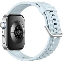 Huawei Watch Fit 4 Pro Silber Flourelastomerarmband Blau