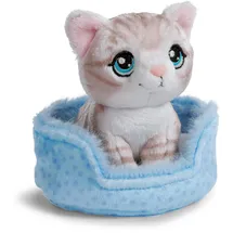 NICI Little Paws Katze 12 cm Grau