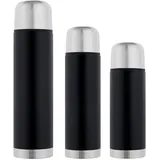 Gräwe Isolierflaschen-Set 3-teilig Edelstahl 0,35 Liter,0,5 Liter und 1 Liter