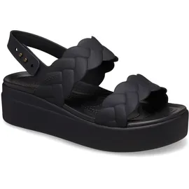 Crocs Brooklyn Low Wedges Plateau Sandalen, Schwarz, 41/42 EU