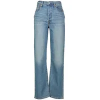 Levi's Ribcage Straight Jeans in Mittelblau mit Knöchellänge-W25 /