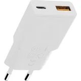Xtorm Go2 SlimLine Wand-Ladegerät 33W 1x USB-C/ 1x USB-A weiß