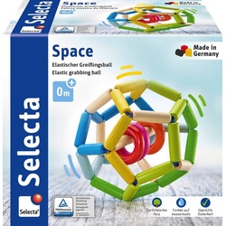Selecta Greifling Holz Rollspielzeug Space elastisch zum Hinterherkrabbeln 61008