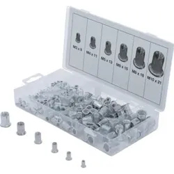 BGS Nietmuttern-Sortiment Aluminium 150-tlg.