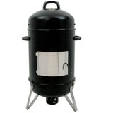 BBQ-Toro Räucherofen Räuchertonne Hickory Ø 46 cm, Räucherofen Holz, Smokertonne schwarz