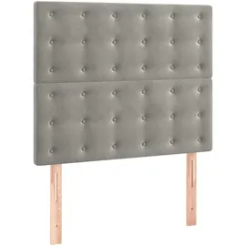 vidaXL Boxspringbett 100 x 200 cm Hellgrau