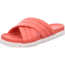 ROHDE Damen Pantolette Nappa Leder trendy Kreuzbandage Ponza 6302, Größe:38 EU, Farbe:Orange - 38