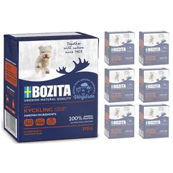 BOZITA Dog Junior: Zartes Huhn in Gelee 6x370g