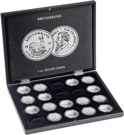 Münzkassette für 20 x 1 Unze Silber Krügerrand