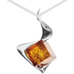 Kette mit Anhänger OSTSEE-SCHMUCK "Ostsee-Schmuck Kette mit Anhänger Amely Kette mit Anhänger Amely" Gr. 42, silber (silberfarben), Halsketten, Damen, 42cm, Silber 925 (Sterlingsilber), L: 42cm